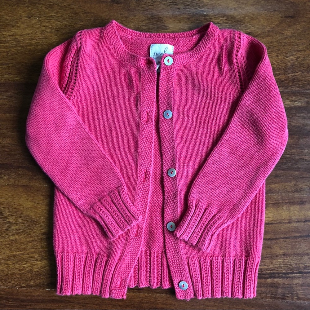 Peek dark pink cardigan